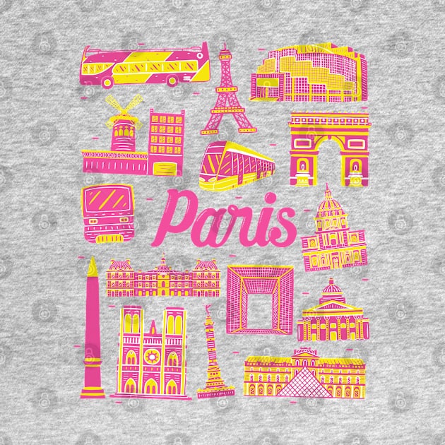 Paris Cityscape Landmark by MEDZ